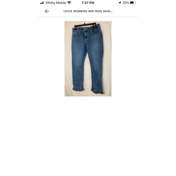Levi's Women Jeans‎ Wedgie Skinny Size 25 Blue - Picture 1 of 11